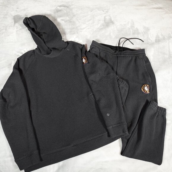 NBA All Star 2024 Lululemon Textured Knit Hoodie & Jogger Set Mens L Slim Fit